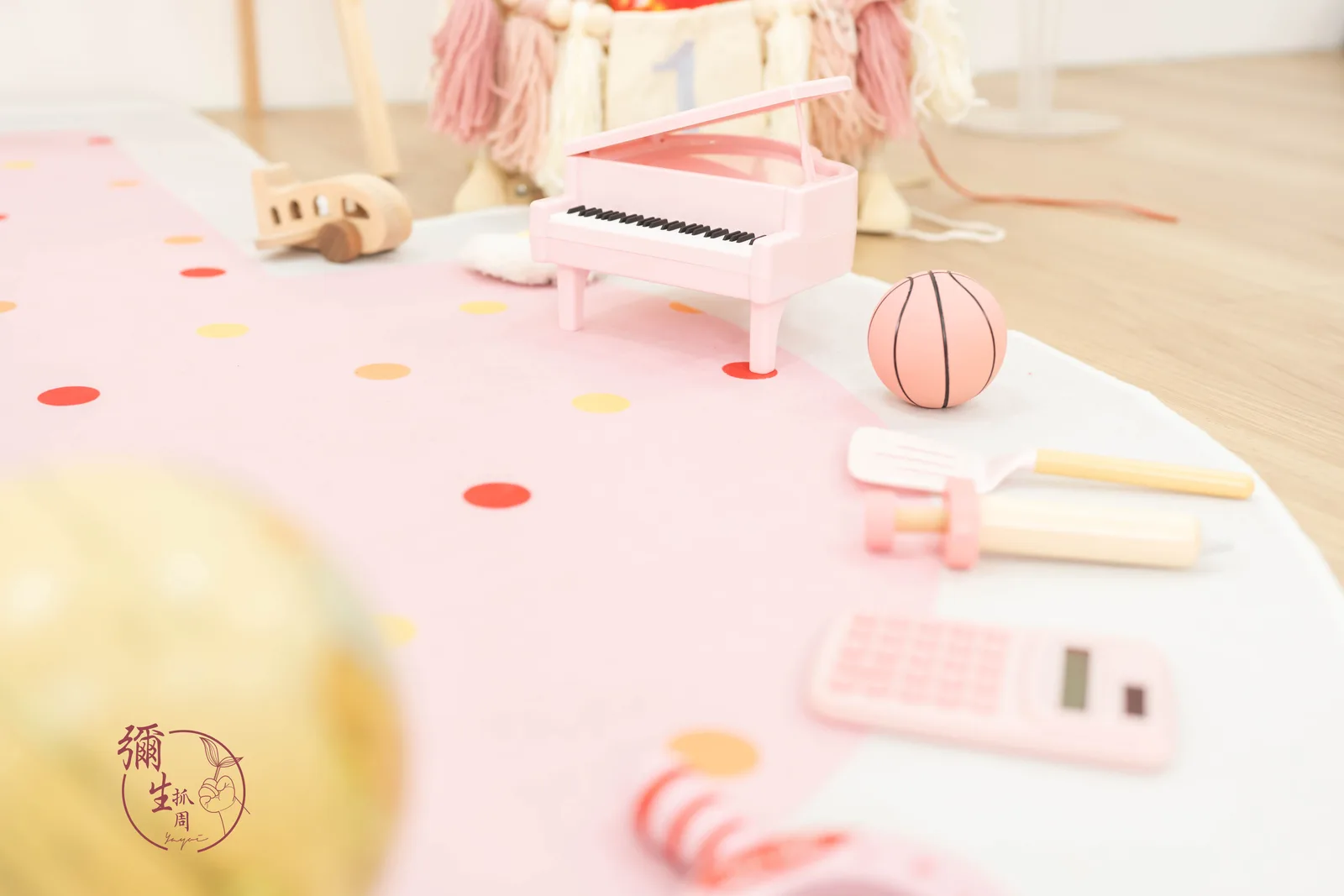 粉色小公主抓周套組 7